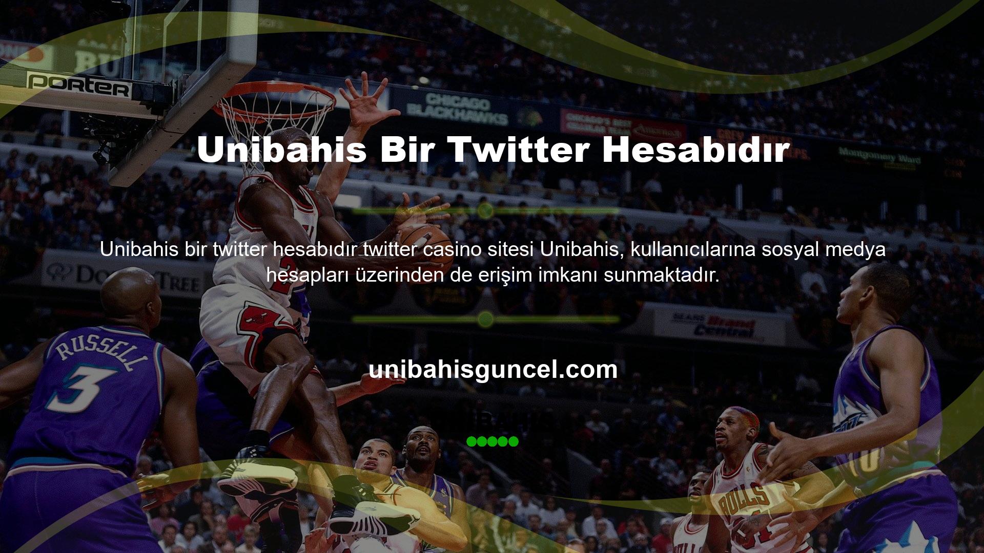 Unibahis, Twitter üzerinden çeşitli eylemlerle kullanıcılara hediye dağıtabilir