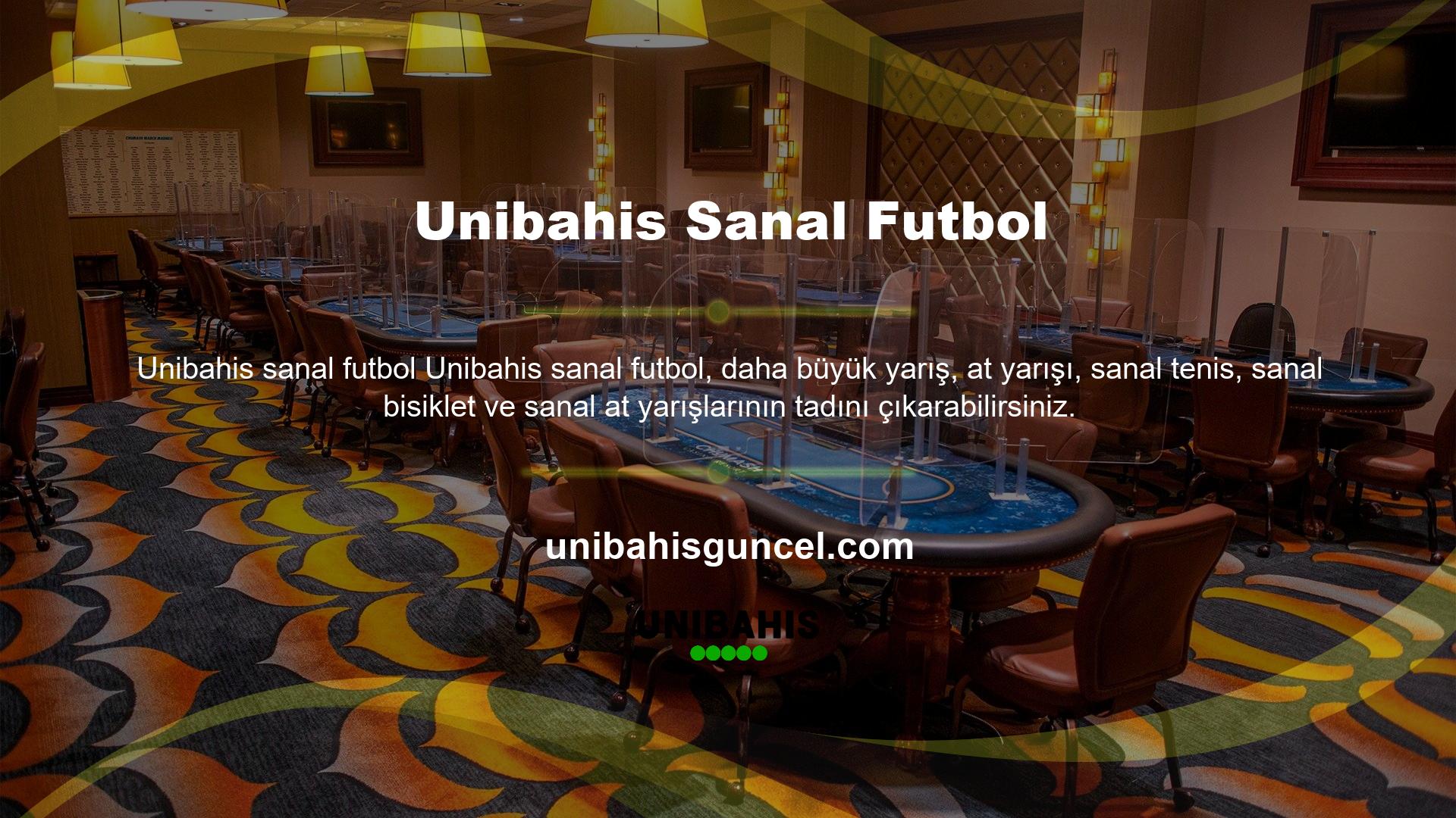 Unibahis sanal spor bahislerine hızlı bir şekilde katılabilirsiniz